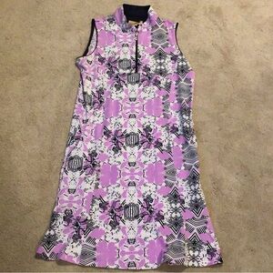 Sport Haley Golf Athletic Lavender Geometric Midi Dress
